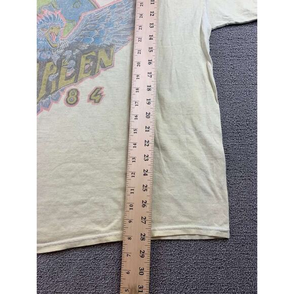 Van Halen Band T Shirt Men L/XL White 1984 Graphic Short Sleeve Crewneck Cotton - Picture 8 of 12